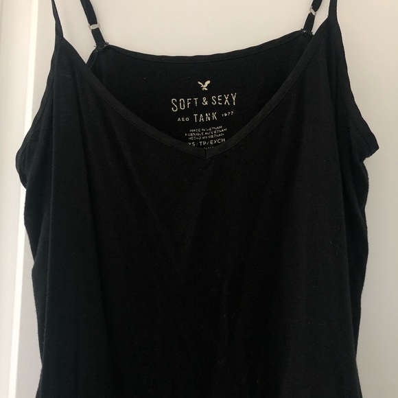 Black tank top with lace - Picture 2 of 3